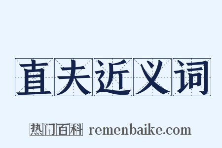 直夫近义词是什么意思的图片